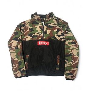 Rue21 Camouflage Quarter Zip Jacket